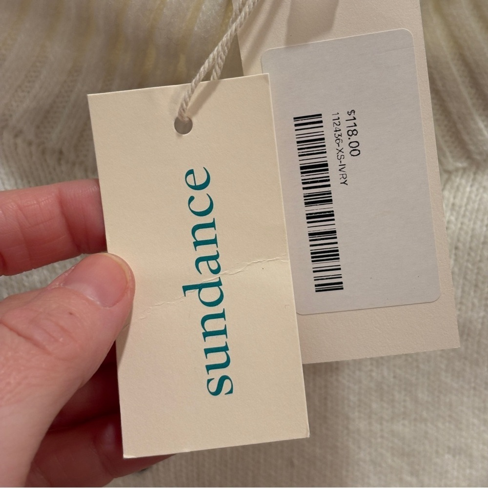 Sundance NEW NWT Cozy Hour Sweater Ski Apres Home Snow Size XS - Picture 7 of 8